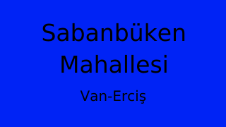Sabanbüken Mahallesi Thumbnail