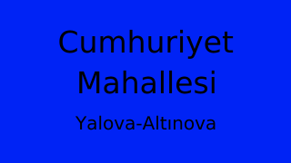 Cumhuriyet Mahallesi Thumbnail