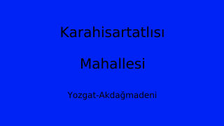 Karahisartatlısı Mahallesi Thumbnail