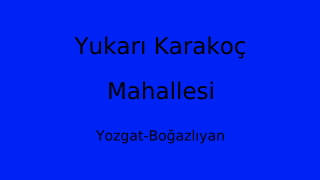 Yukarı Karakoç Mahallesi Thumbnail