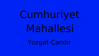 Cumhuriyet Mahallesi Thumbnail
