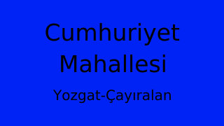 Cumhuriyet Mahallesi Thumbnail