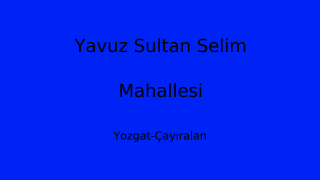 Yavuz Sultan Selim Mahallesi Thumbnail