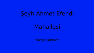 Şeyh Ahmet Efendi Mahallesi Thumbnail