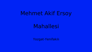 Mehmet Akif Ersoy Mahallesi Thumbnail