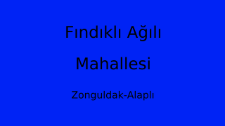 Fındıklı Ağılı Mahallesi Thumbnail